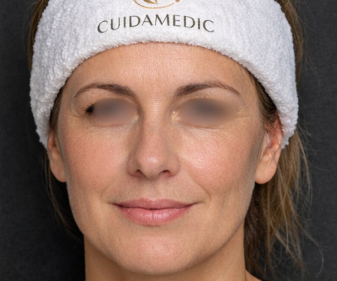 Después del tratamiento de Profhilo: Bioremodelador de Colágeno en Rostro Femenino